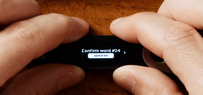 ledger confirm recovery phrase