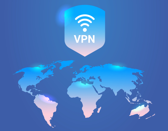 Virtual private network web security privacy concept