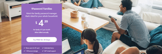 family plan 1password