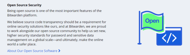 Screenshot of bitwarden.com