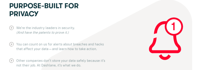 Screenshot of dashlane.com