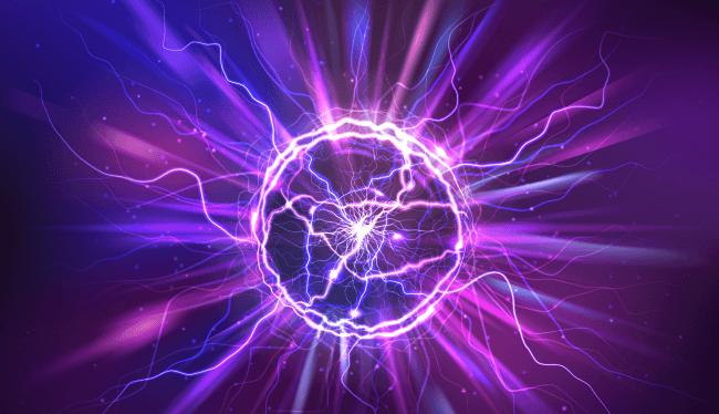 Realistic electric ball or abstract plasma sphere