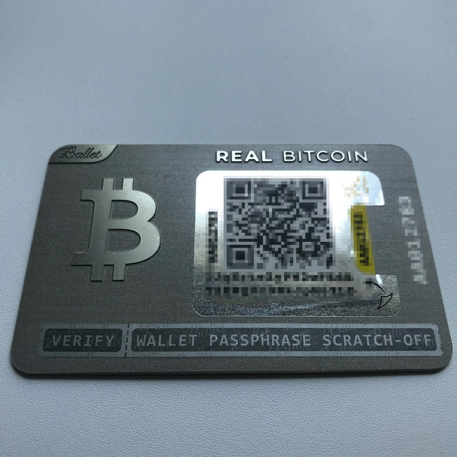 Buy Personalised Bitcoin Wallet Sticker with QR Code with Bitcoin