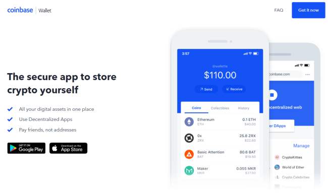 Screenshot of wallet.coinbase.com