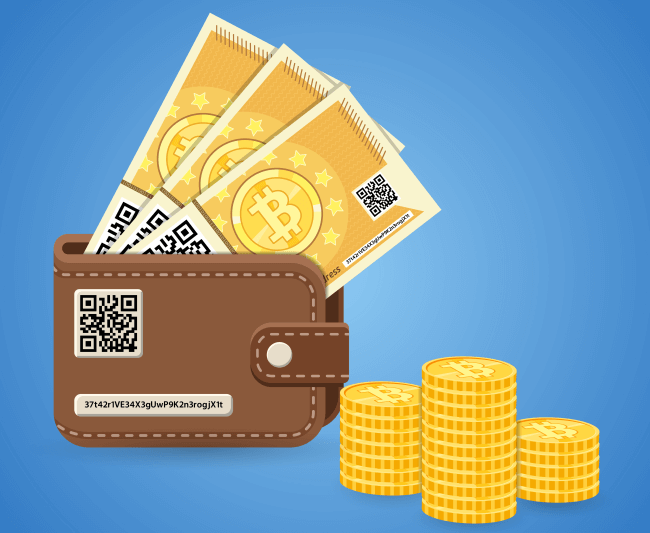 Bitcoin paper wallet example