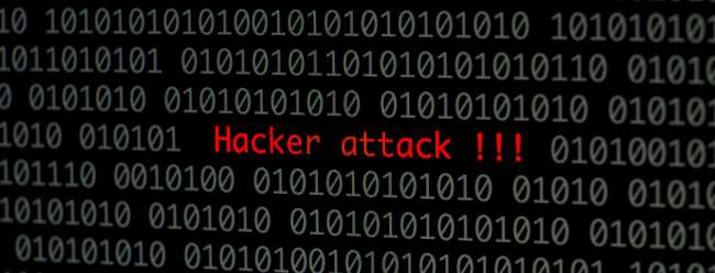 Hacker attack sign