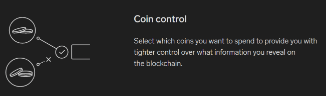 How to use coin control