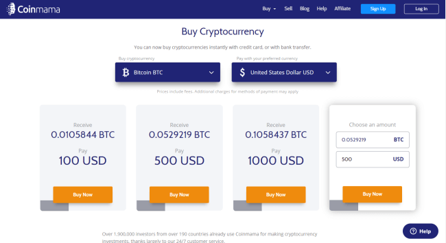 you can only buy 15000 worth of crypto coinmama