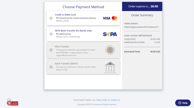 Choose Payment Method