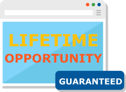 Lifetime opportunity popup