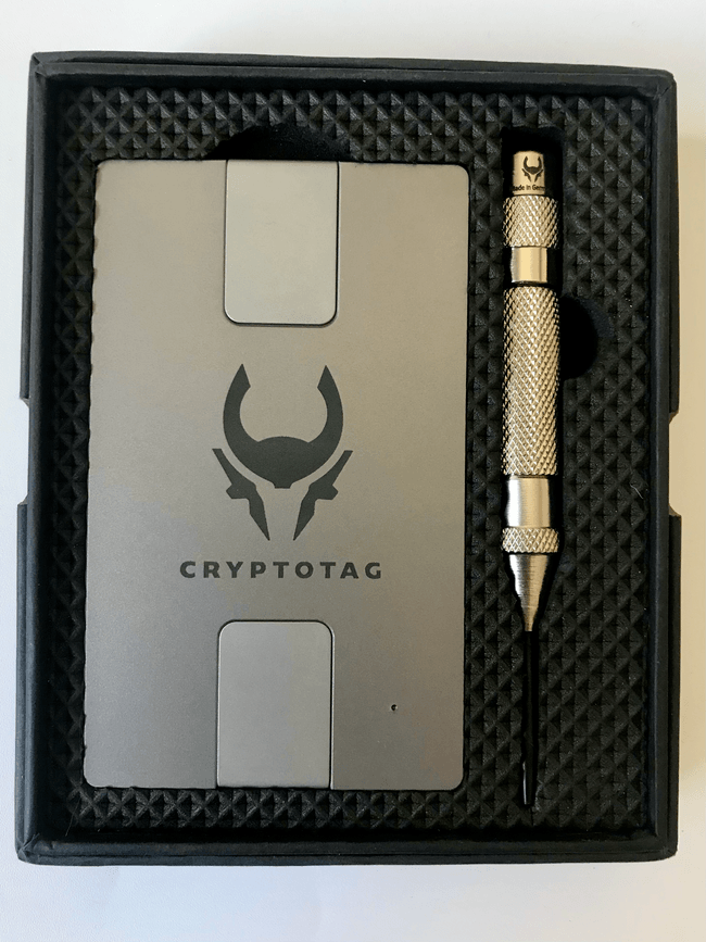Cryptotag box interior