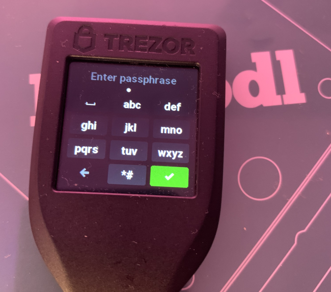 Trezor Setup Step