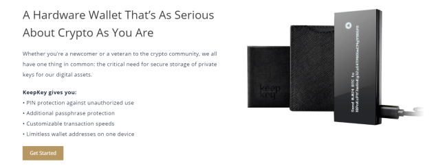 Screenshot of shapeshift.com