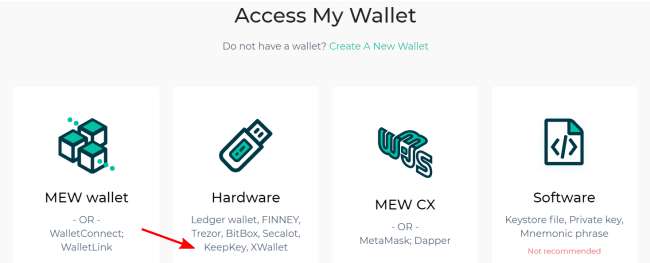 Screenshot of myetherwallet.com