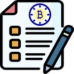 Bitcoin contract paper Icon