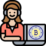 Cashier Bitcoin Trading Icon