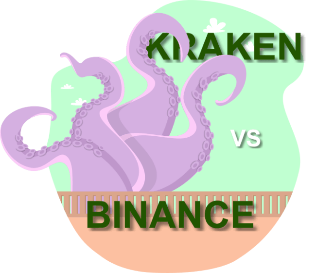 Kraken vs binance illustration