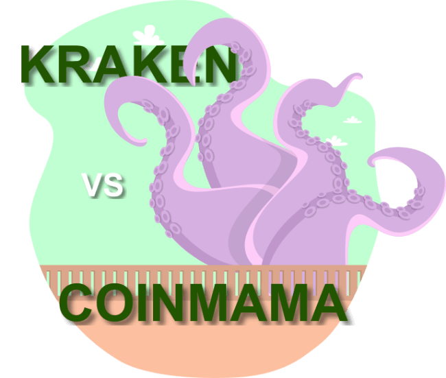 Kraken vs coinmama illustration