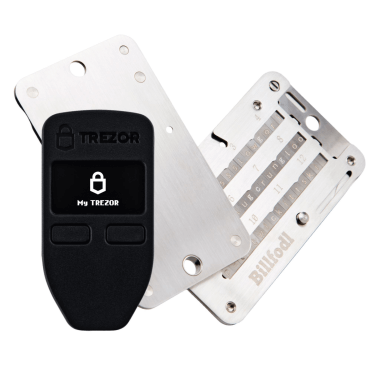 Trezor Model One and Billfodl