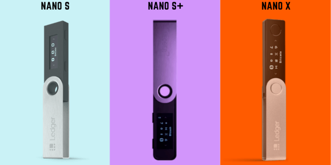 Ledger Nano S Plus vs nano x and nano s