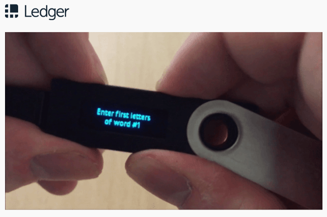 Seed Recovery on Ledger Nano S