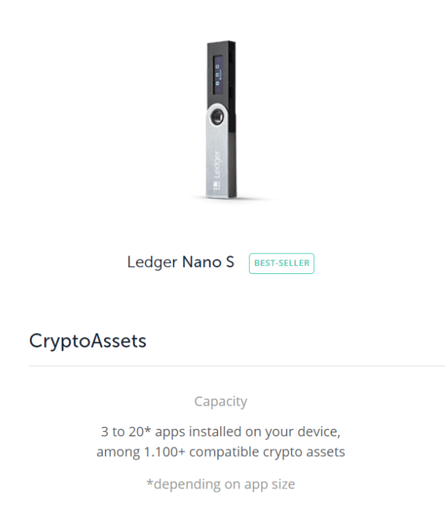 Screenshot of ledger.com