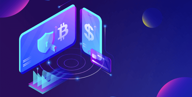 Cryptocurrency exchange platform concept