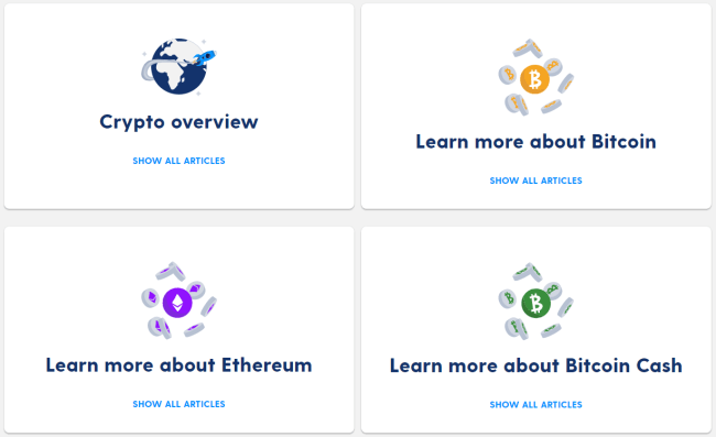 Screenshot of luno.com learning portal