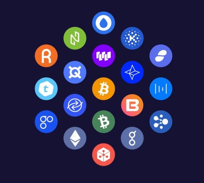 Cryptocurrencies concept