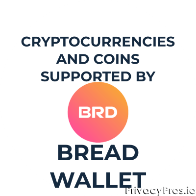 What cryptocurrencies and coins Bread wallet supports