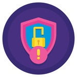 Shield with lock icon