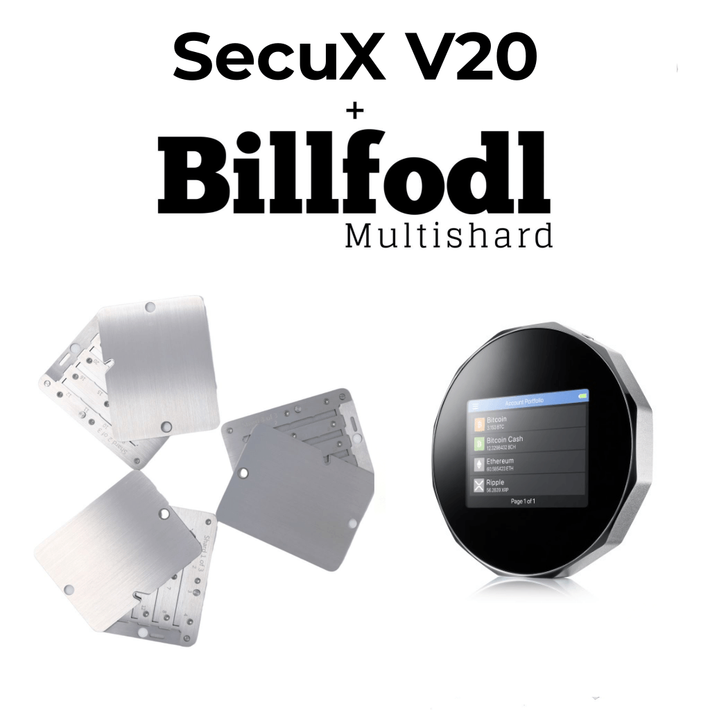 SecuX V20 and Billfodl