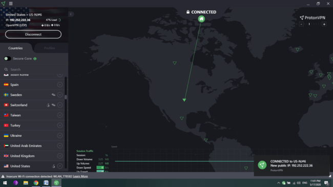 protonvpn not connecting