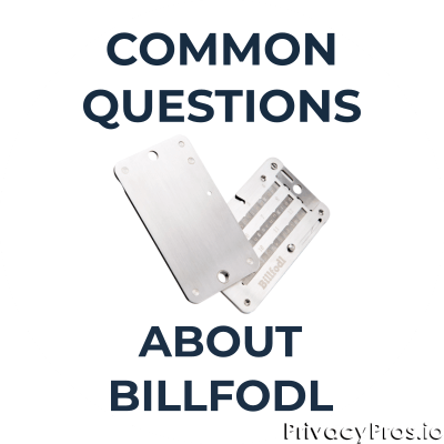 Common questions about Billfodl