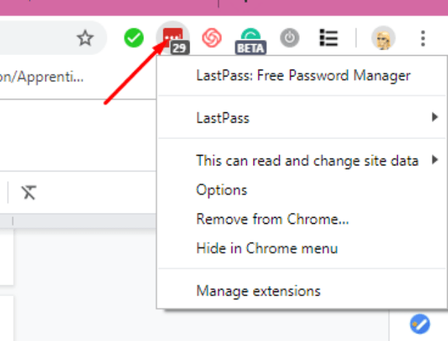 lastpass extension for chrome android