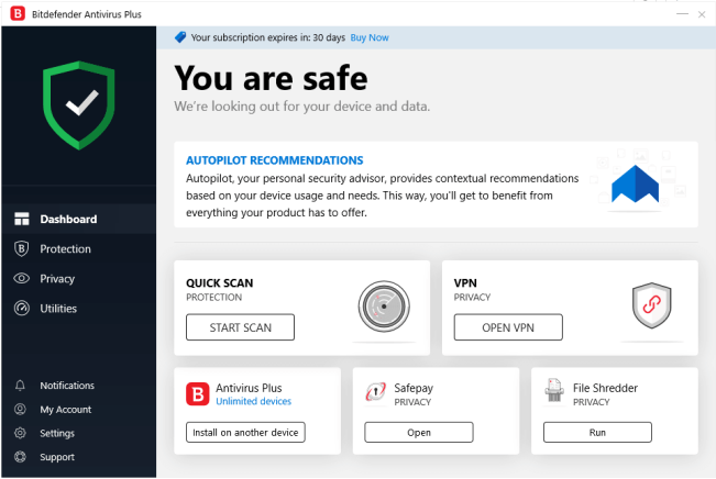 Screenshot of bitdefender.com