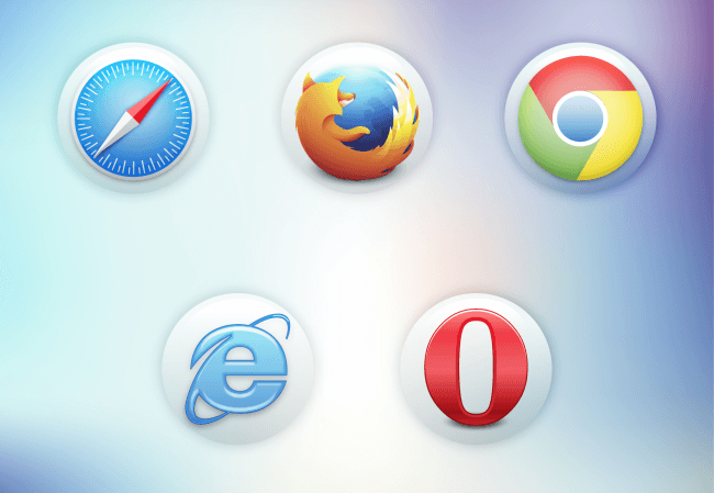 3d web browser icon