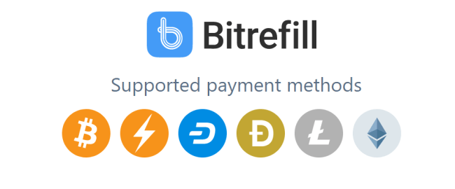 Screenshot of bitrefill.com