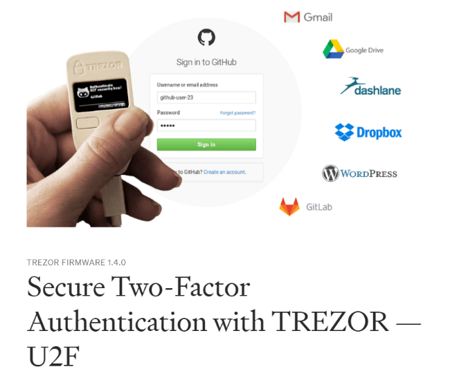 Screenshot of trezor.io