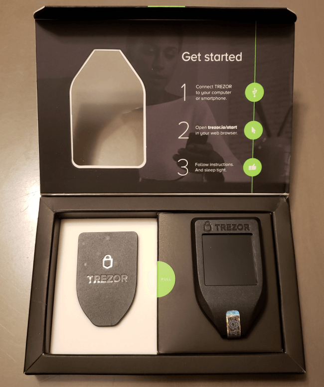 Whats Inside a Trezor Model T box