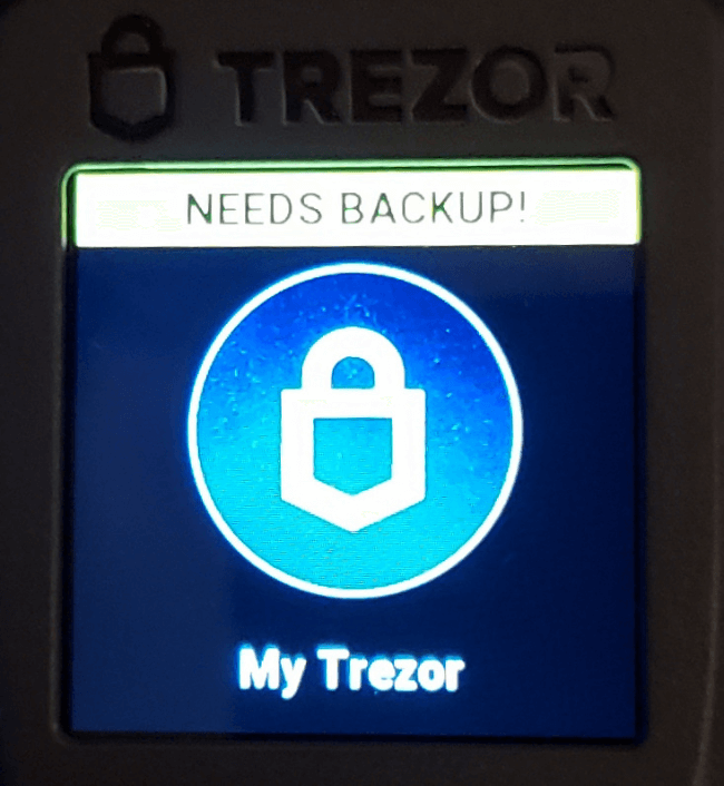 Trezor T Power Up