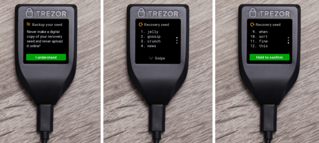 Screenshot of trezor.io