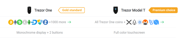 Screenshot of trezor.io