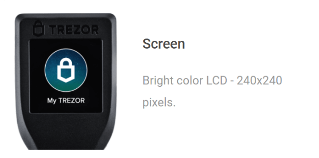 Screenshot of  trezor.io