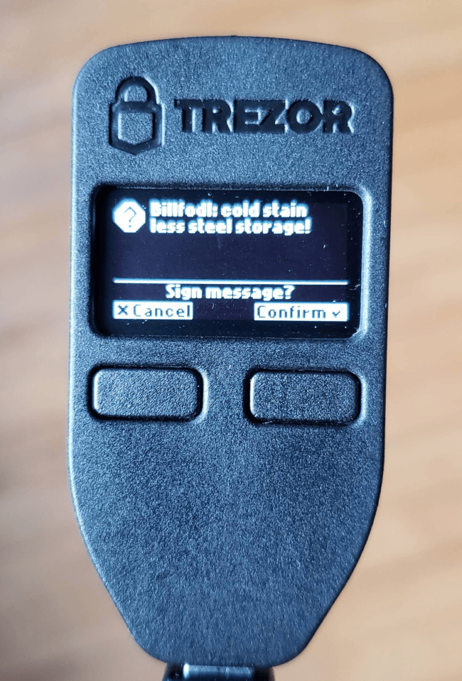 Improving the Ecosystem: Disclosure of the Trezor Recovery Phrase