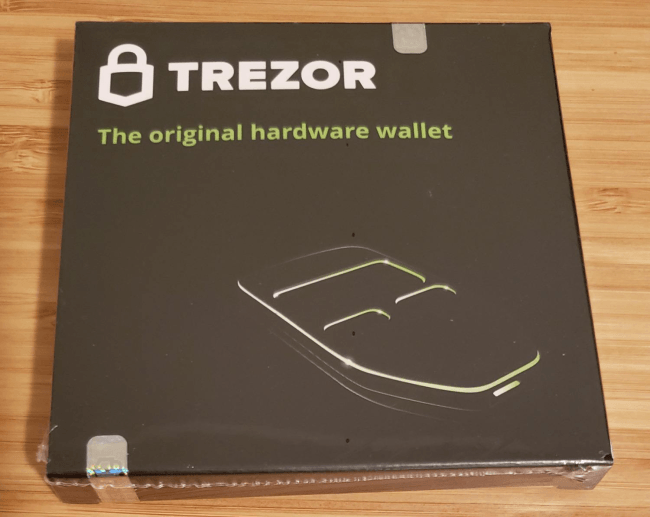 Trezor one box