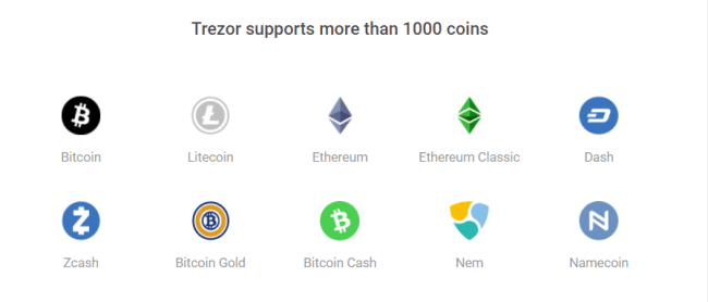 Screenshot of trezor.io