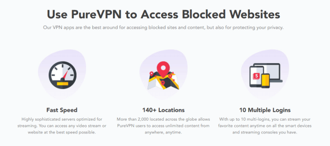 Screenshot of purevpn.com