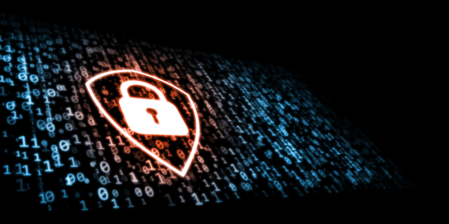 Antivirus shield protect threats binary data