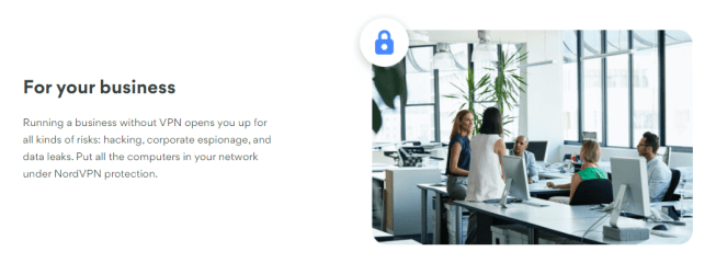 Screenshot of nordvpn.com